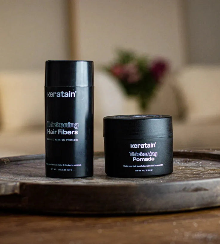 3x Keratain Streuhaar + gratis Keratain Pomade - Hairgivers
