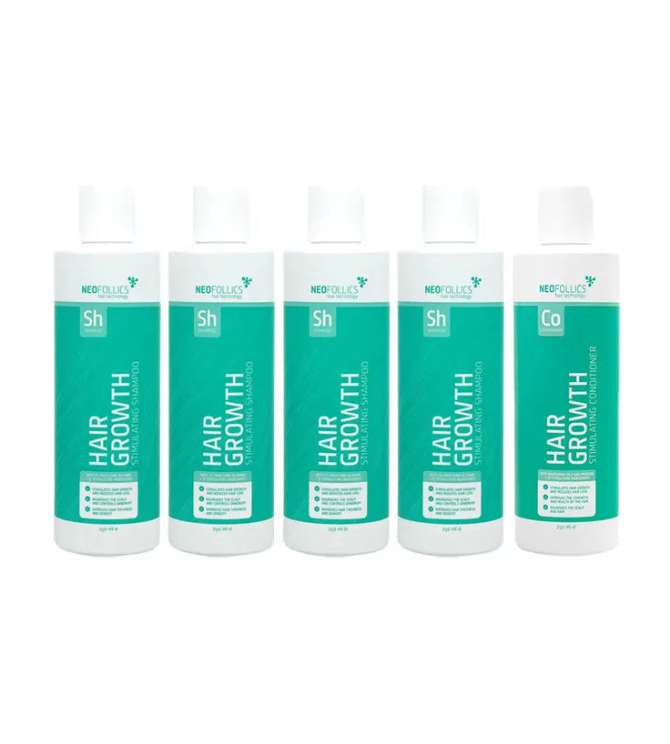 4x Neofollics Shampoo + kostenloser Conditioner - Hairgivers