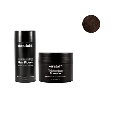Keratain Pomade + Keratain Streuhaar - Dunkelbraun (25 gr) Keratain Pomade + Keratain Streuhaar - Dunkelbraun (25 gr)