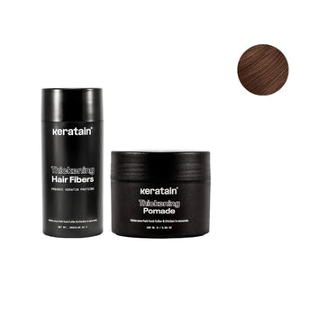 Keratain Pomade + Keratain Streuhaar - Mittlelbraun (25 gr) Keratain Pomade + Keratain Streuhaar - Mittlelbraun (25 gr)