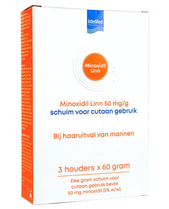 Linn Pharma Minoxidil 5% Schaum 3-Pack (3x60 gr) Linn Pharma Minoxidil 5% Schaum 3-Pack (3x60 gr)