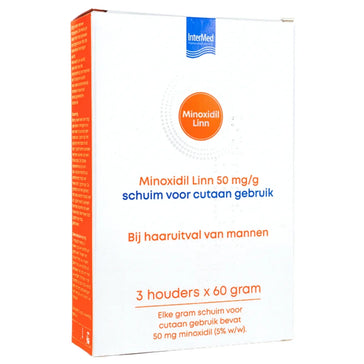 Linn Pharma Minoxidil 5% Schaum 3-Pack (3x60 gr) Linn Pharma Minoxidil 5% Schaum 3-Pack (3x60 gr)