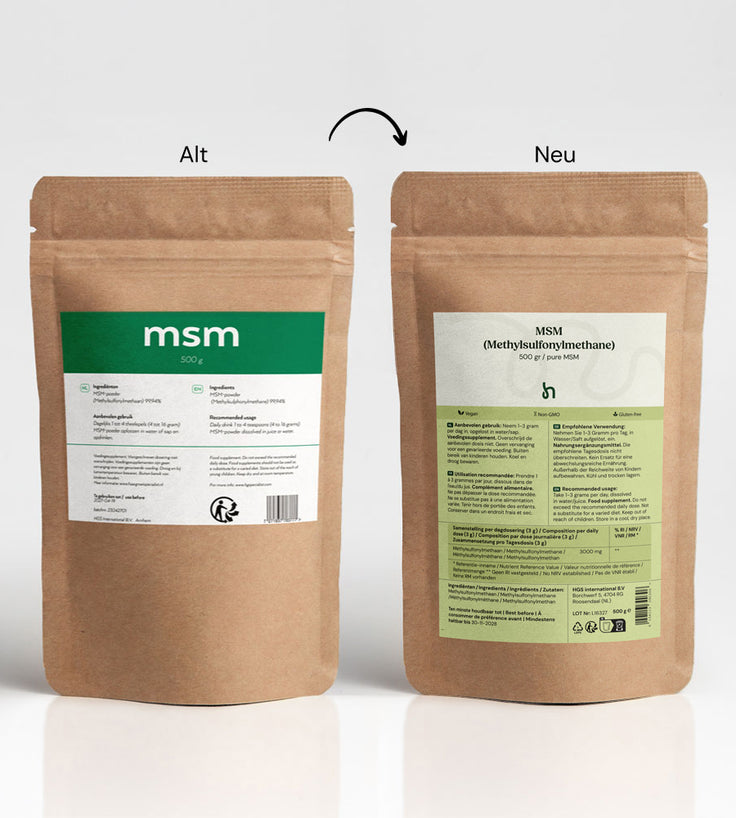 Hairgivers MSM-Pulver 1000 Gramm (Vegan/ 99,9% rein)