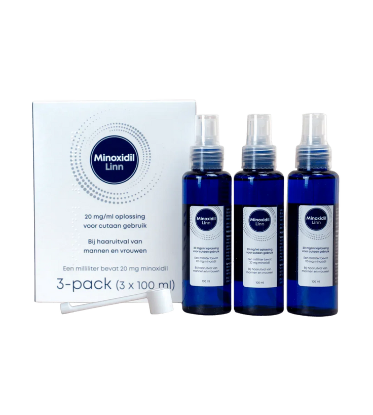 Linn Pharma Minoxidil 2% Haarserum 3-Pack (3x100 ml)
