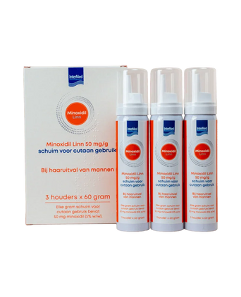 Linn Pharma Minoxidil 5% Schaum 3-Pack (3x60 gr) Linn Pharma Minoxidil 5% Schaum 3-Pack (3x60 gr)