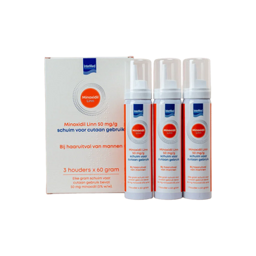 Linn Pharma Minoxidil 5% Schaum 3-Pack (3x60 gr) Linn Pharma Minoxidil 5% Schaum 3-Pack (3x60 gr)
