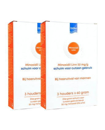 Linn Pharma Minoxidil 5% Schaum 6-Pack (6x60 gr) Linn Pharma Minoxidil 5% Schaum 6-Pack (6x60 gr)