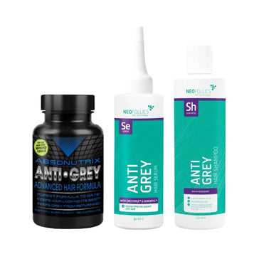 Absonutrix Anti-Grau Kapseln + Neofollics Anti-Grau Serum & Shampoo Absonutrix Anti-Grau Kapseln + Neofollics Anti-Grau Serum & Shampoo - Hairgivers