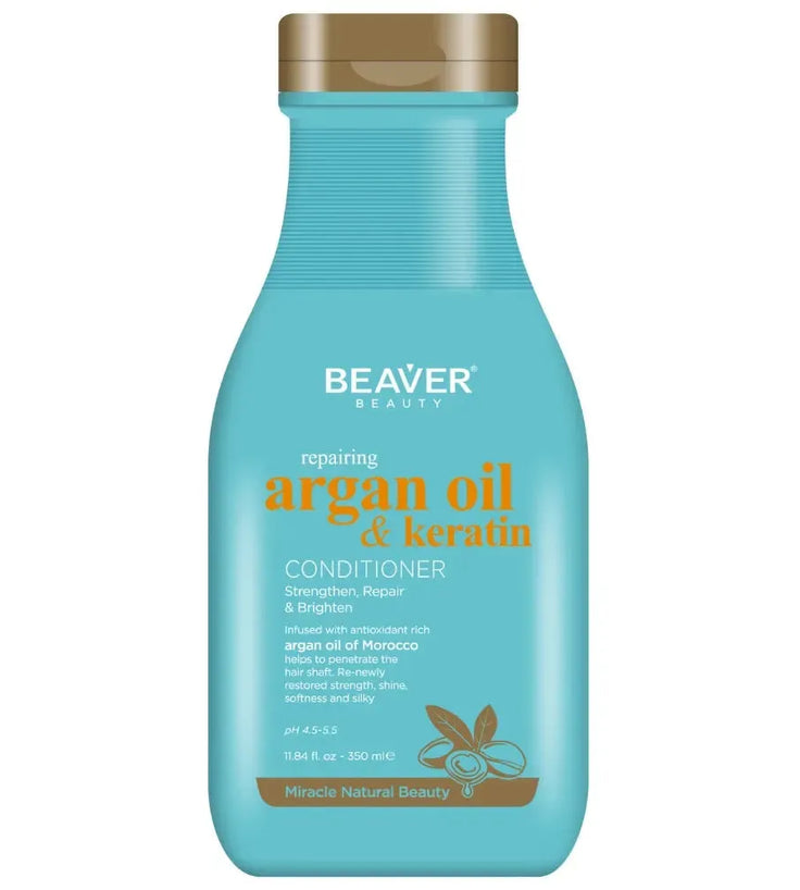 Beaver Arganöl & Keratin Repair Conditioner (350 ml) - Hairgivers