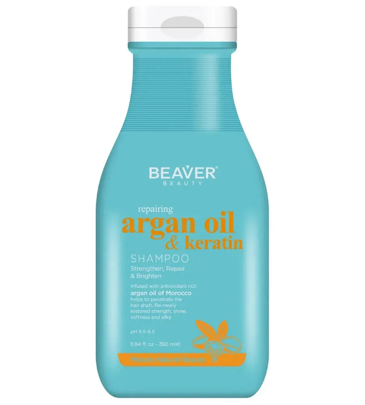Beaver Arganöl & Keratin Repair Shampoo (350 ml) - Hairgivers