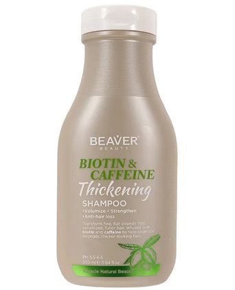 Beaver Biotin & Koffein Serum + Shampoo + Conditioner Behandlung Beaver Biotin & Koffein Thickening Kopfhaut Behandlung - Hairgivers