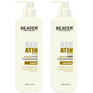 Beaver Keratin Shampoo + Conditioner (410 ml) Beaver Keratin Shampoo + Conditioner (410 ml) - Hairgivers