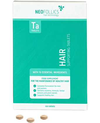 Neofollics Tabletten & Veta Shampoo + Conditioner Behandlung von frühem erblich bedingtem Haarausfall bei Frauen - Hairgivers