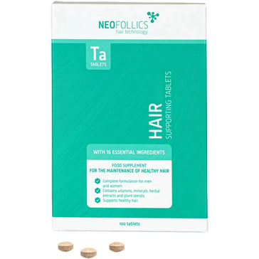 Neofollics Tablets + Shampoo Behandlung von mäßigem hormonell bedingtem Haarausfall - Hairgivers