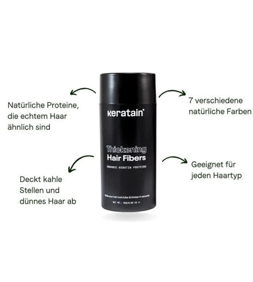 Keratain Streuhaar (25 gr) Keratain Streuhaar (25 gr) - Hairgivers