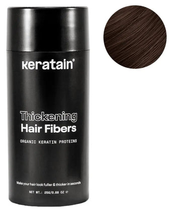 Keratain Streuhaar - Dunkelbraun (25 gr) Keratain Streuhaar - Dunkelbraun (25 gr) - Hairgivers