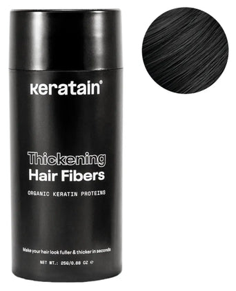 Keratain Streuhaar - Schwarz (25 gr) Keratain Streuhaar - Schwarz (25 gr) - Hairgivers