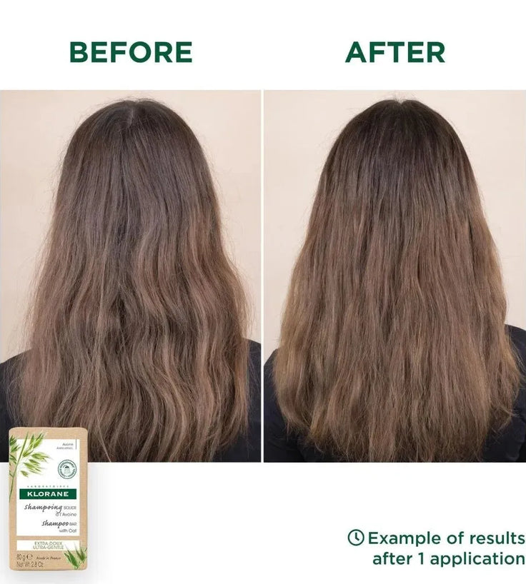 Klorane Shampoo Bar Hafer - normales Haar (80 gr) - Hairgivers