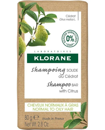 Klorane Shampoo Bar Zedernapfel - fettiges Haar (80 gr) Klorane Shampoo Bar Zedernapfel - fettiges Haar (80 gr) - Hairgivers