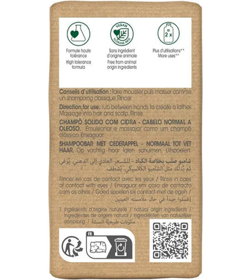 Klorane Shampoo Bar Zedernapfel - fettiges Haar (80 gr) Klorane Shampoo Bar Zedernapfel - fettiges Haar (80 gr) - Hairgivers