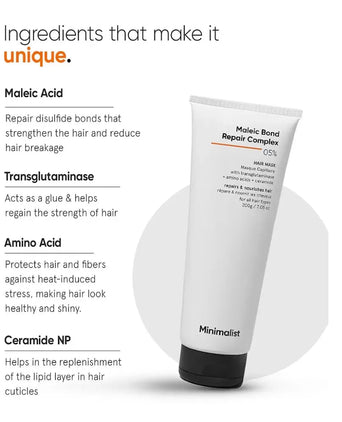 Minimalist Maleic Bond Repair Complex 05% Haarmaske Minimalist Maleic Bond Repair Complex 05% Haarmaske - Hairgivers