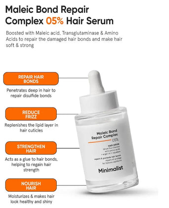 Minimalist Maleic Bond Shampoo + Haarmaske + Haarserum Minimalist Maleic Bond Repair Complex Behandlung - Hairgivers
