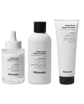Minimalist Maleic Bond Shampoo + Haarmaske + Haarserum Minimalist Maleic Bond Repair Complex Behandlung - Hairgivers