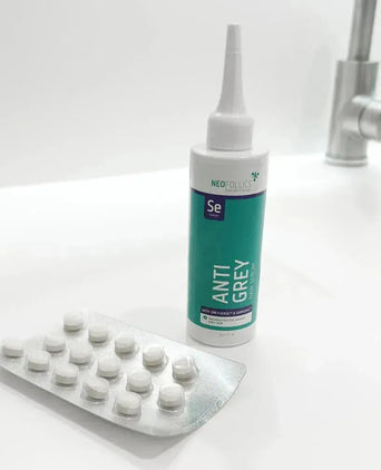 Neofollics Anti-Grau Serum + Tabletten Kombi-Packung Neofollics Anti-Grau Serum + Tabletten Kombi-Packung - Hairgivers