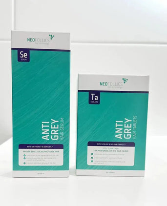 Neofollics Anti-Grau Serum + Tabletten Kombi-Packung Neofollics Anti-Grau Serum + Tabletten Kombi-Packung - Hairgivers