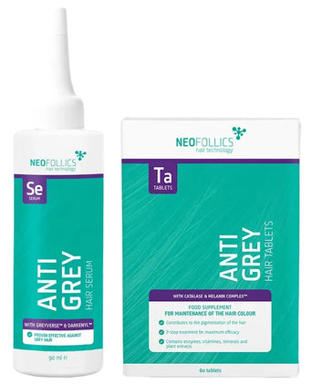 Neofollics Anti-Grau Serum + Tabletten Kombi-Packung Neofollics Anti-Grau Serum + Tabletten Kombi-Packung - Hairgivers