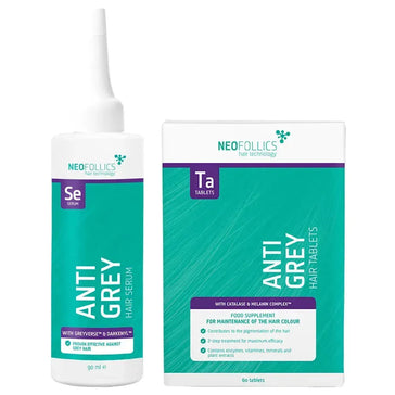 Neofollics Anti-Grau Serum + Tabletten Kombi-Packung Neofollics Anti-Grau Serum + Tabletten Kombi-Packung - Hairgivers