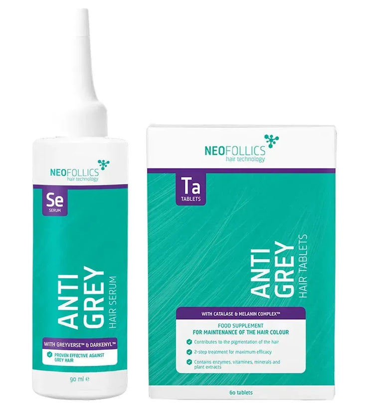Neofollics Anti-Grau Serum + Tabletten Kombi-Packung - Hairgivers