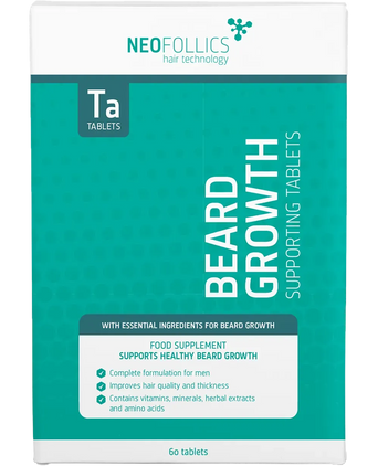 Neofollics Bartserum + Roller + Tabletten Neofollics Bartwuchs Behandlung - Hairgivers