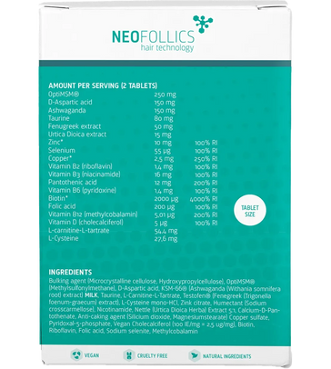 Neofollics Bartwuchs Tabletten Neofollics Bartwuchs Tabletten - Hairgivers