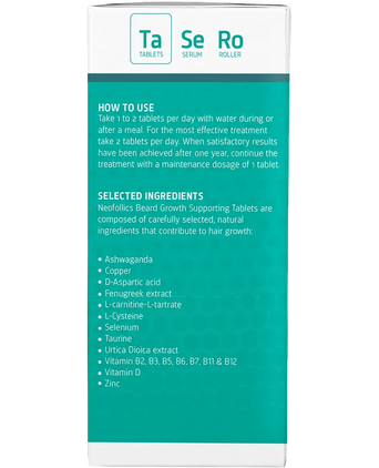 Neofollics Bartwuchs Tabletten Neofollics Bartwuchs Tabletten - Hairgivers