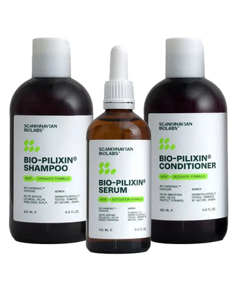 Scandinavian Biolabs Shampoo + Conditioner + Serum (Frau) Scandinavian Biolabs Haarwuchsbehandlung (Frau) - Hairgivers