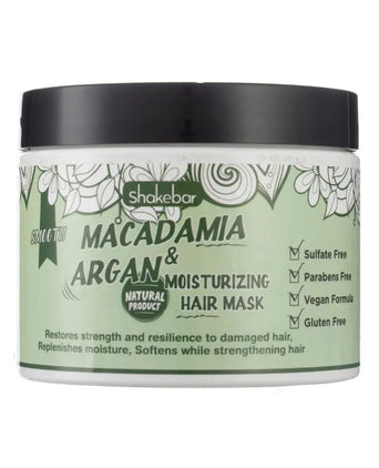 Shakebar Macadamia & Arganöl Moisturizing Haarmaske Shakebar Macadamia & Arganöl Moisturizing Haarmaske - Hairgivers