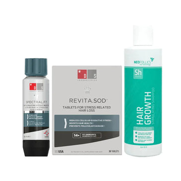 Spectral.F7 Serum + Revita.SOD Tabletten & Neofollics Shampoo Behandlung von stressbedingtem Haarausfall - Hairgivers