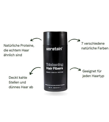 Keratain Streuhaar - Grau (25 gr)