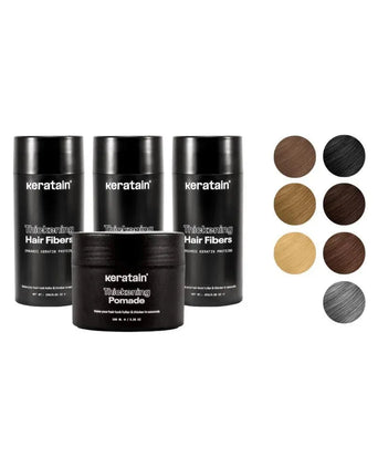 3x Keratain Streuhaar + gratis Keratain Pomade - Hairgivers