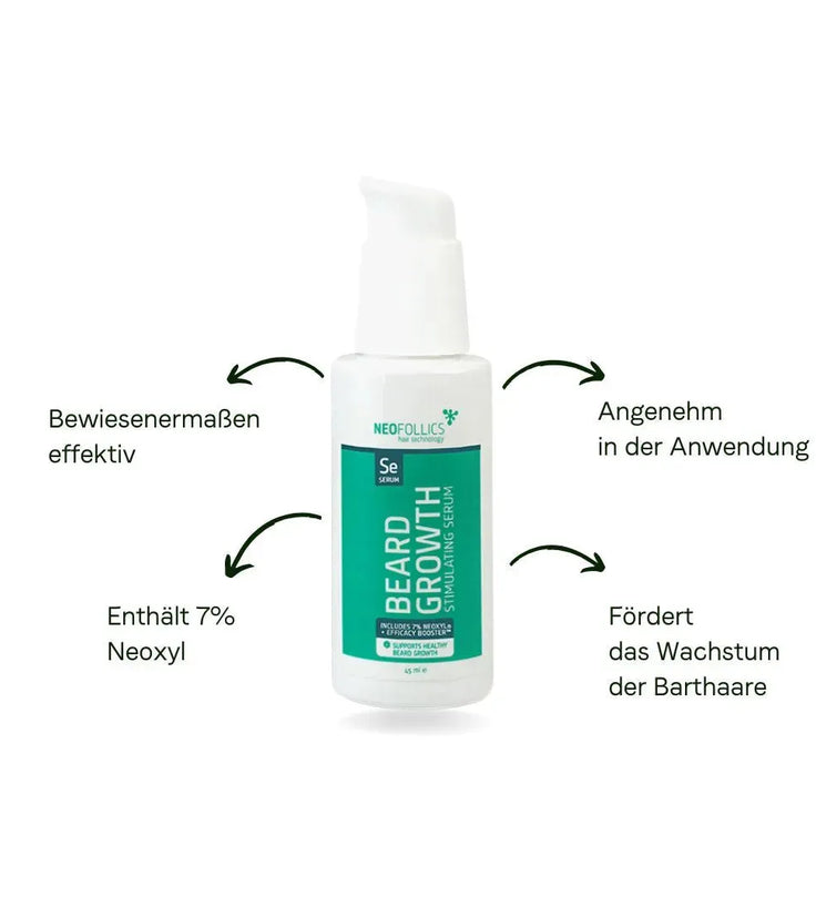 4x Neofollics Bartserum + kostenlose Bartroller - Hairgivers