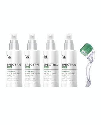 4x Spectral.CBD Haarserum + kostenloser Scalp Roller