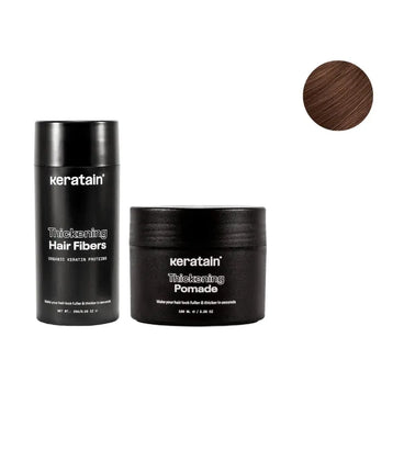 Keratain Pomade + Keratain Streuhaar - Mittlelbraun (25 gr)