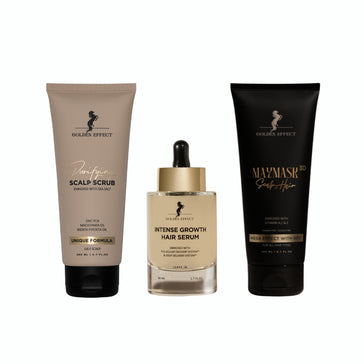 Golden Effect Serum + Mask + Scrub (fettige Kopfhaut)