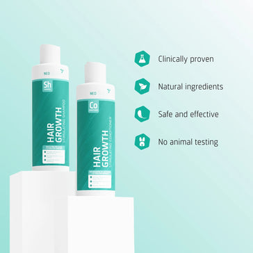 4x Neofollics Shampoo + kostenloser Conditioner - Hairgivers