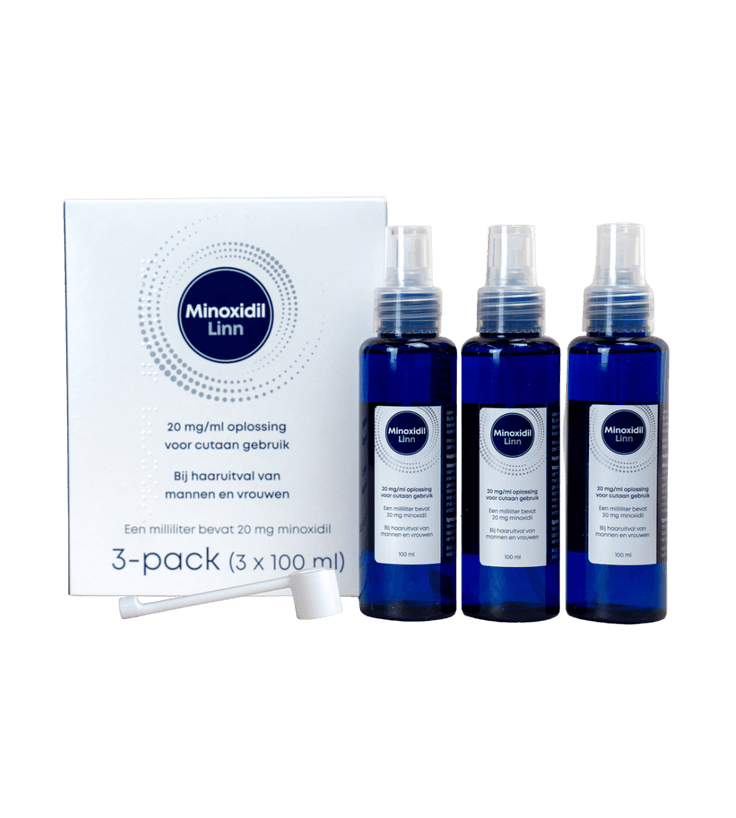 Linn Pharma Minoxidil 2% Haarserum 3-Pack (3x100 ml)