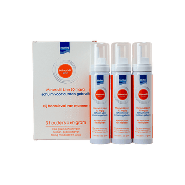 Linn Pharma Minoxidil 5% Schaum 3-Pack (3x60 gr)