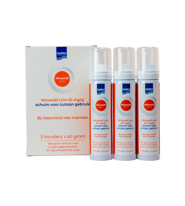 Linn Pharma Minoxidil 5% Schaum 3-Pack (3x60 gr) Linn Pharma Minoxidil 5% Schaum 3-Pack (3x60 gr)