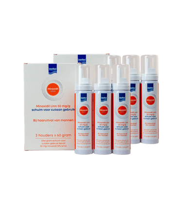 Linn Pharma Minoxidil 5% Schaum 6-Pack (6x60 gr) Linn Pharma Minoxidil 5% Schaum 6-Pack (6x60 gr)