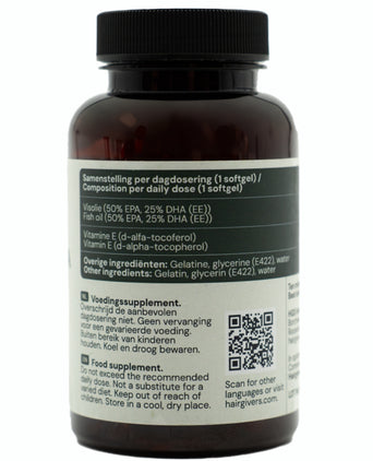 Hairgivers Omega 3 Supplement 1000 mg | 60 Kapseln (EPA/DHA)